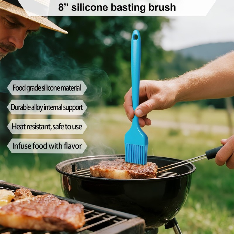7" Cast Iron Smash Burger Press Kit, Stainless Steel Spatula, Seasoning Shaker gallery