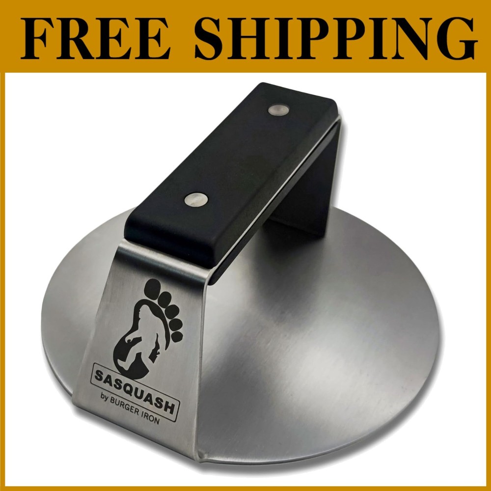 The Sasquash Burger Press - Commercial Grade Stainless Steel