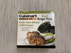 Burger Press Cuisinart 3 in 1 Gourmet Outdoor Grilling NIB