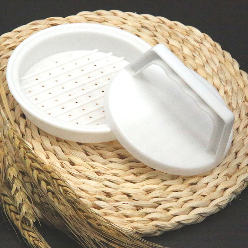 Round Hamburger Press Patty Maker Food Grade Plastic Burger Mold Kitchen Tool gallery