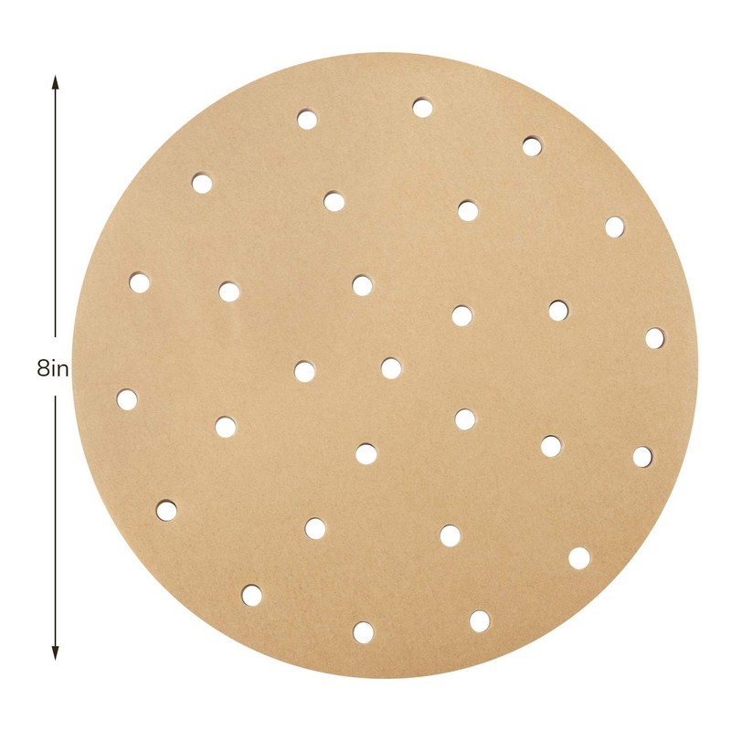 Beasea Air Fryer Parchment Paper 8 Inch, 200pcs Unbleached 8 gallery