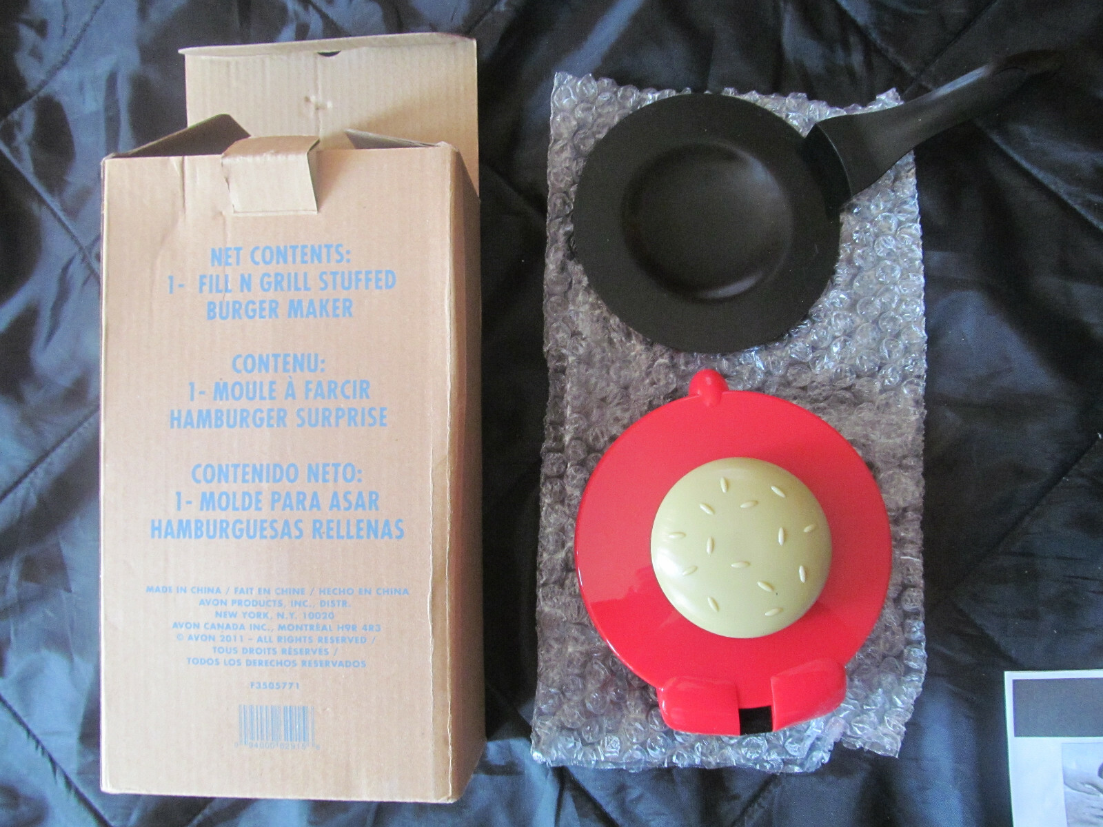Stuffed Burger Maker * Box N' Grill Stuffed Burger Maker Kit *NIB gallery