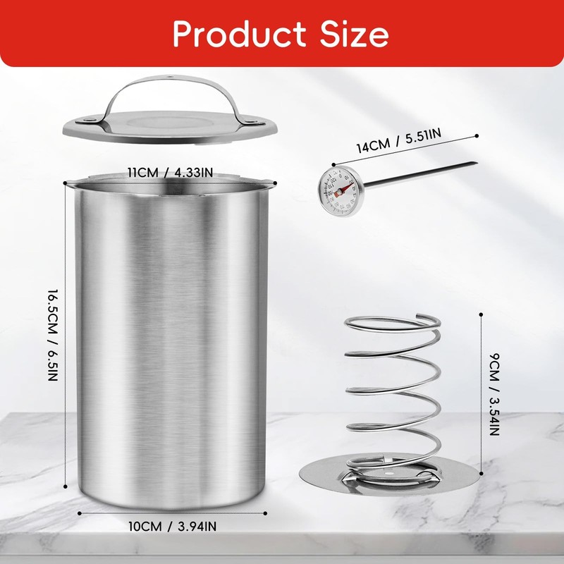 MASTER FENG Meat Press Mold for Deli Meats 7.992 x 4.882 x 4.803, Silver gallery