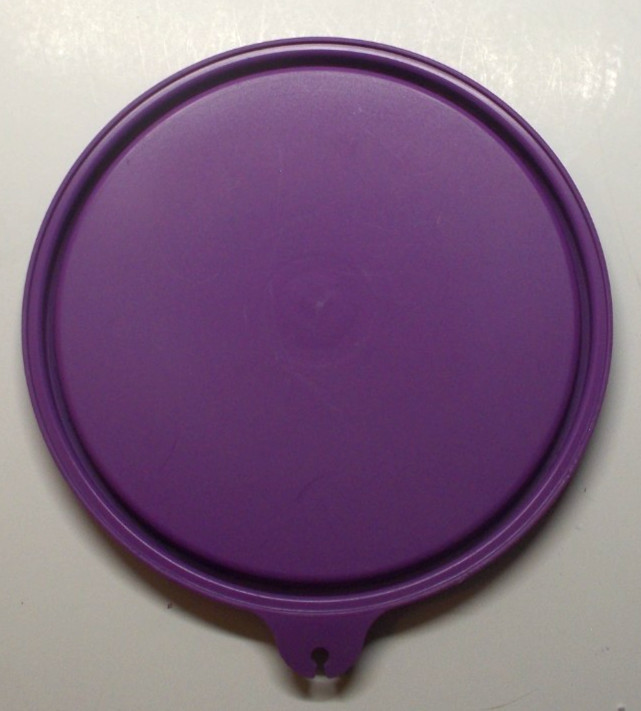 Tupperware 1/3 Pound Hamburger Press 1926 with 2 Stackers & Lid gallery