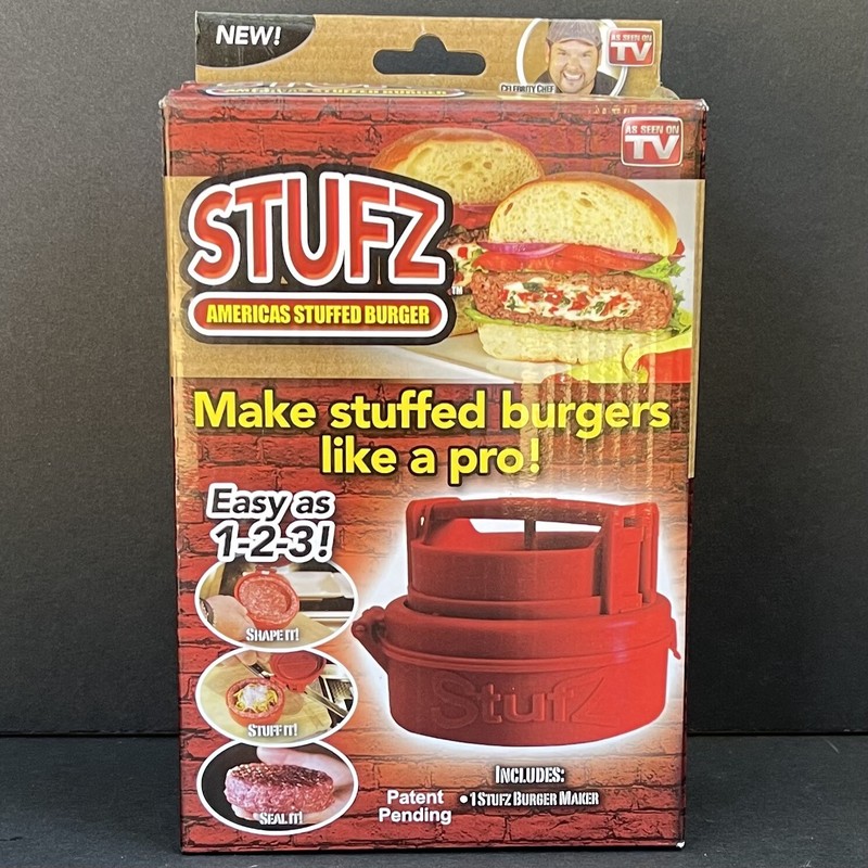 Stufz Stuffed Burger Press - Hamburger Patty Maker - As Seen On TV - Open Box gallery