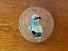 1950’s Wooden Hamburger Press, Made in Japan
