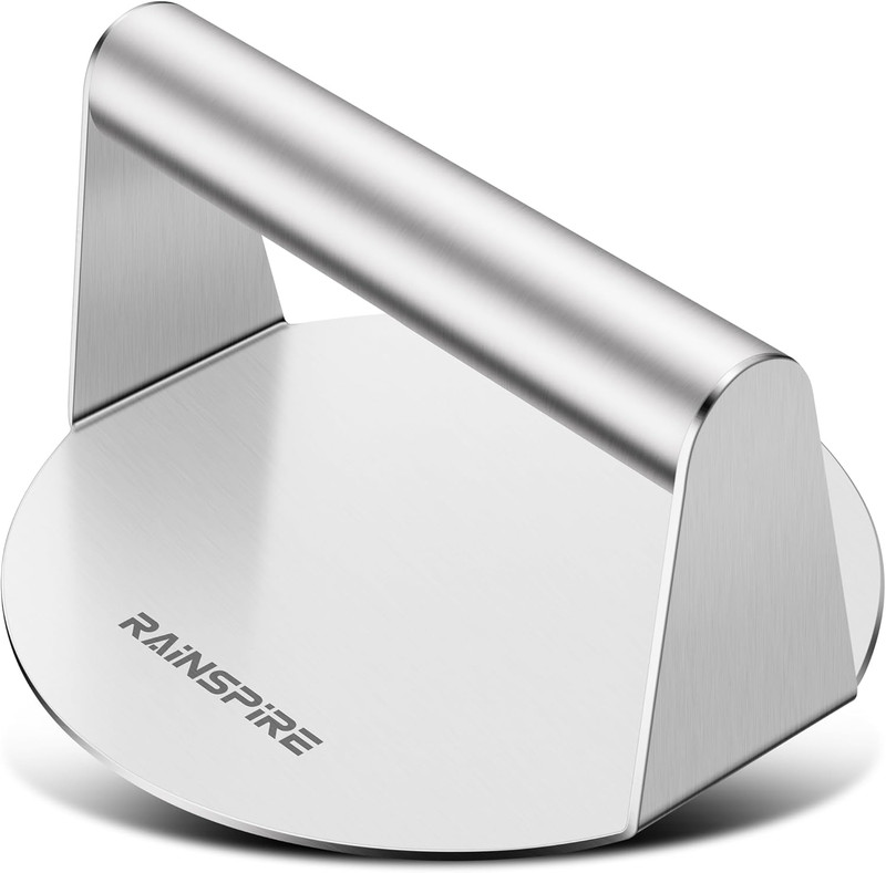 Upgraded 304 Stainless Steel Smash Burger Press 5.5 Inch Burger Smasher Hambu... gallery