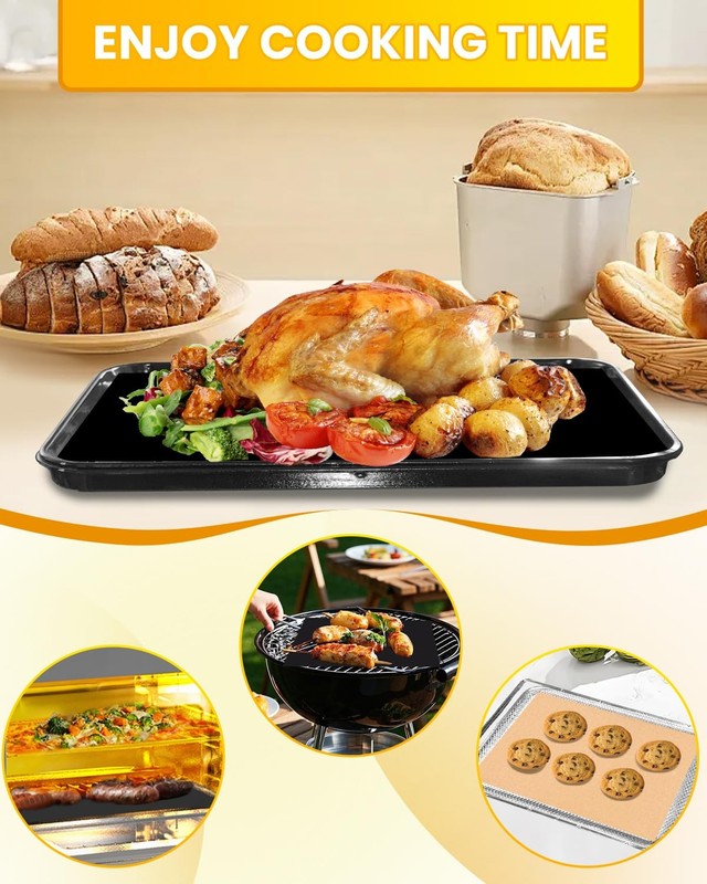 134PCS Air Fryer Liners For Nuwave 30QT, 130PCs Burlywood+4PCs Black gallery