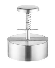 Brigii 304 Stainless Steel Burger Press – 4.5″ Hamburger Patty Maker, Silver