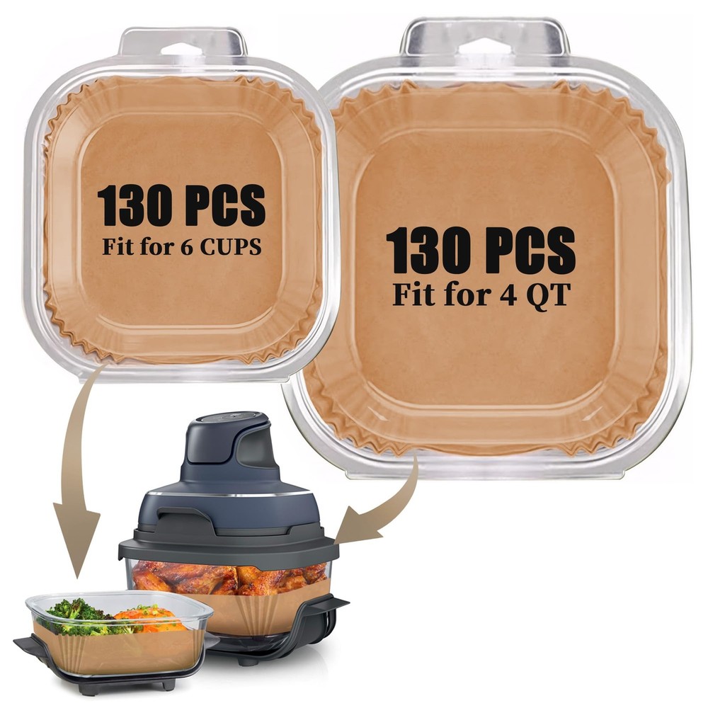 Air Fryer Liners disposable fits Ninja Crispi Parchment Paper 260 PCS