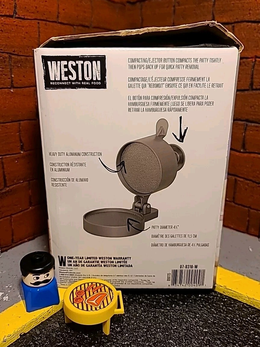NEW Weston Burger Express Burger Press w/ Patty Ejector Model 07-0310-W gallery