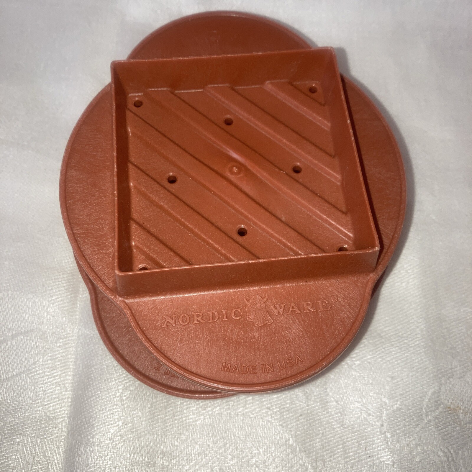 Nordic Ware 3 In 1 Stuffed Burger Maker And Patty Press Made in USA Vintage gallery