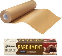 Unbleached Parchment Paper Roll for Baking, 13 in x 242 13inch-roll, Brown