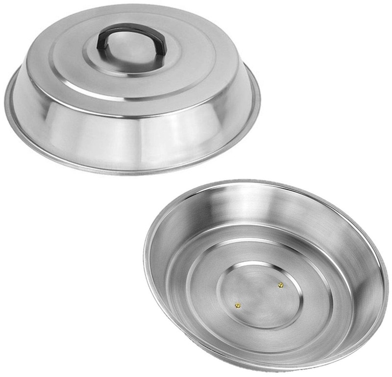 BBQ Accessories 12 Inch Round Stainless Steel Basting Cover - Cheese Melting ... gallery