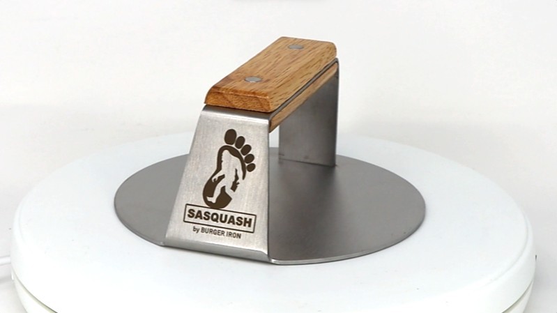 Smash Burger Press 6 Inch Stainless Steel Heavy Duty Welded Flat Handle Pattie gallery