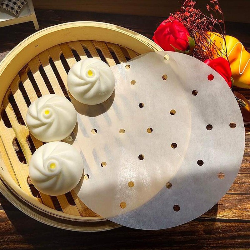 9 Inch Air Fryer Liners, Set of 200, Nonstick 9inch, White gallery
