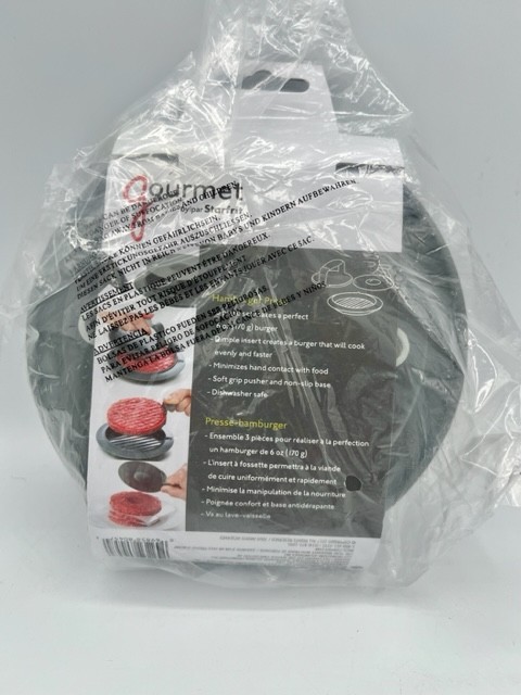 Gourmet by Starfrit Hamburger Press., Makes Uniform Hamburger Patties. NWT gallery