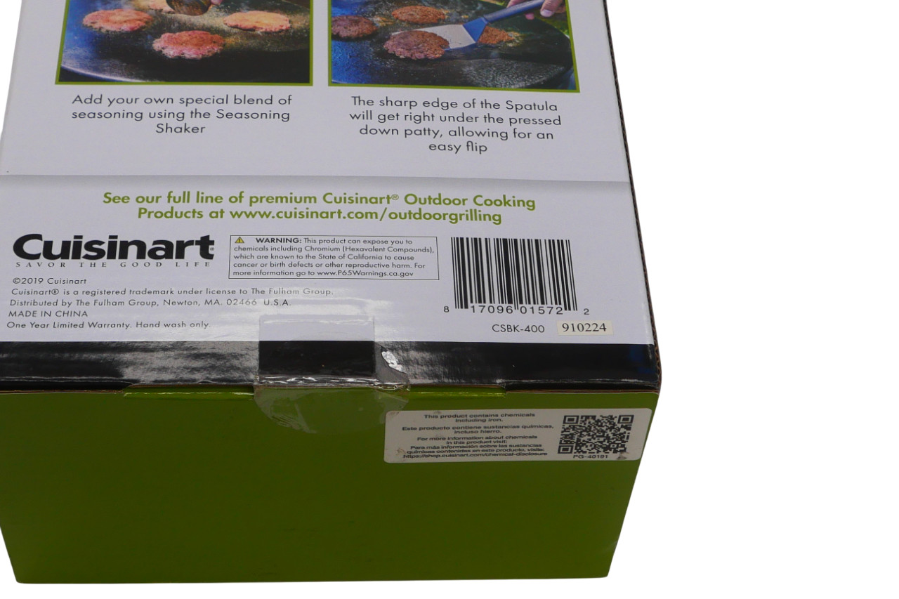 Cuisinart Smashed Burger Kit Cast Iron - Free Shipping gallery