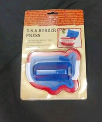 World Market USA America Shaped Hamburger Burger Press Grill Patty
