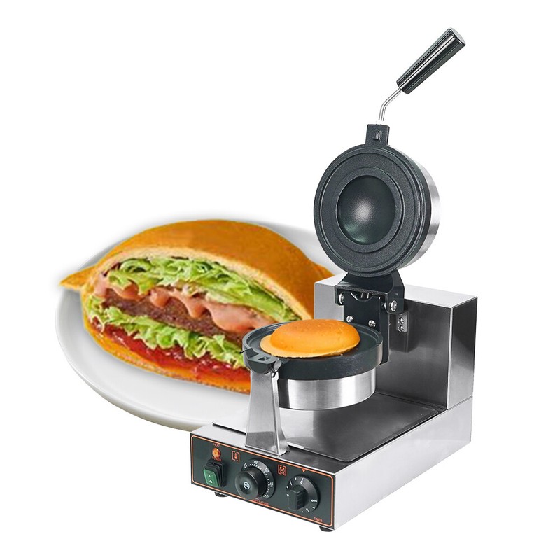 Rotating UFO Burger Maker Ice Cream Panini Press Baker Waffle Making Machine gallery