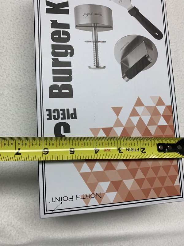 3 Piece Stainless Steel Smash Burger Kit (North Point) NEW IN BOX gallery