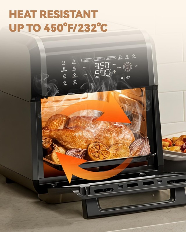 125PCs Air Fryer For Chefman 12QT Oven, Unbleached Parchment Paper gallery