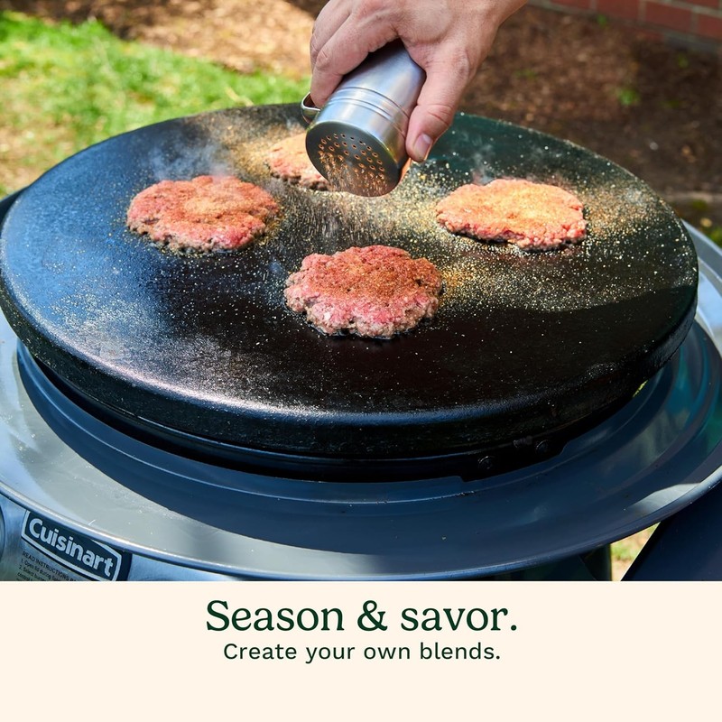 Smash Burger Kit, Cast Iron Press, Spatula, Seasoning Shaker and Patty Papers gallery
