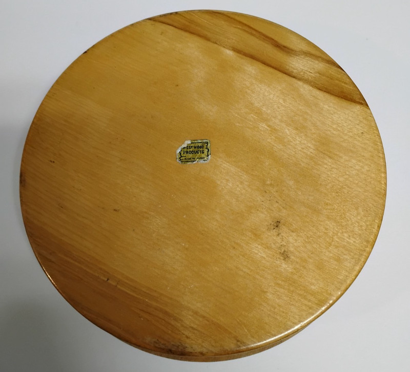 Vintage Westwood Fighting Roosters Wood Hinged Hamburger Press Made In Japan gallery