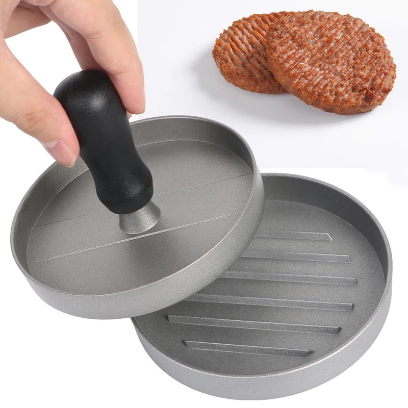 1 Pc Non Stick Stuffed Burger Meat Press Hamburger Patty Maker Tool Aluminum gallery