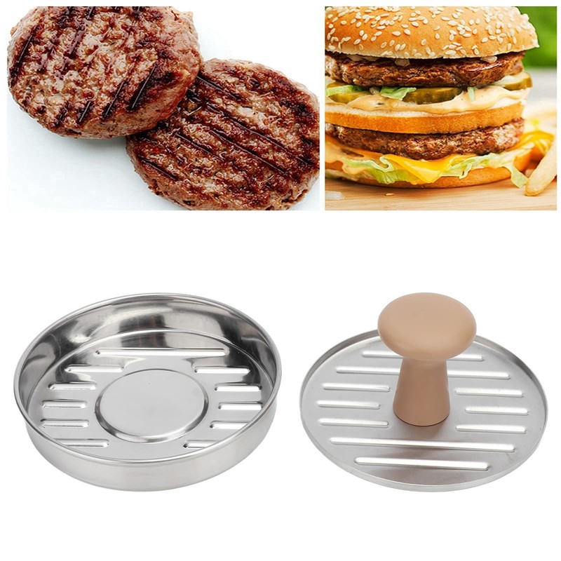 NonStick Hamburger Meat Press Mold 5 Inch Stainless Steel Burger Tool Pot gallery