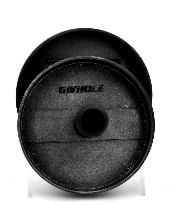 Gwhole Hamburger Press&Paper Sheets,Cast Iron,Wood Handle,Ribbed Press,Paper,5"d gallery
