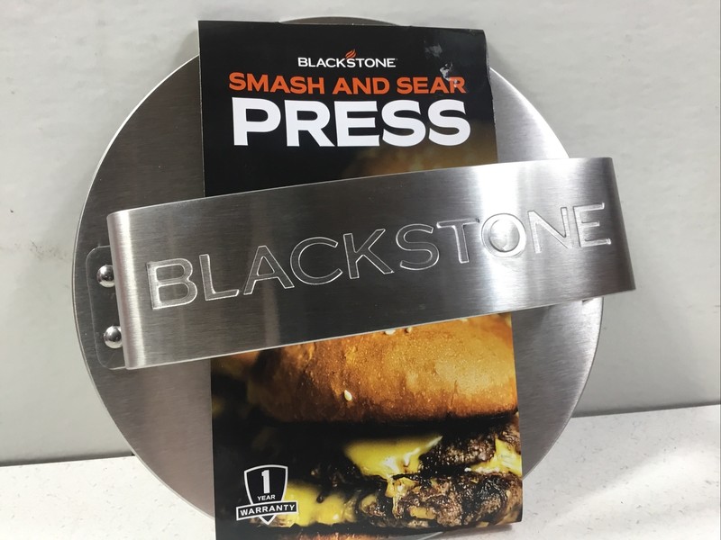 Blackstone 5349 Smash and Sear Press Burger Tool Stainless Steel Grill Gift gallery