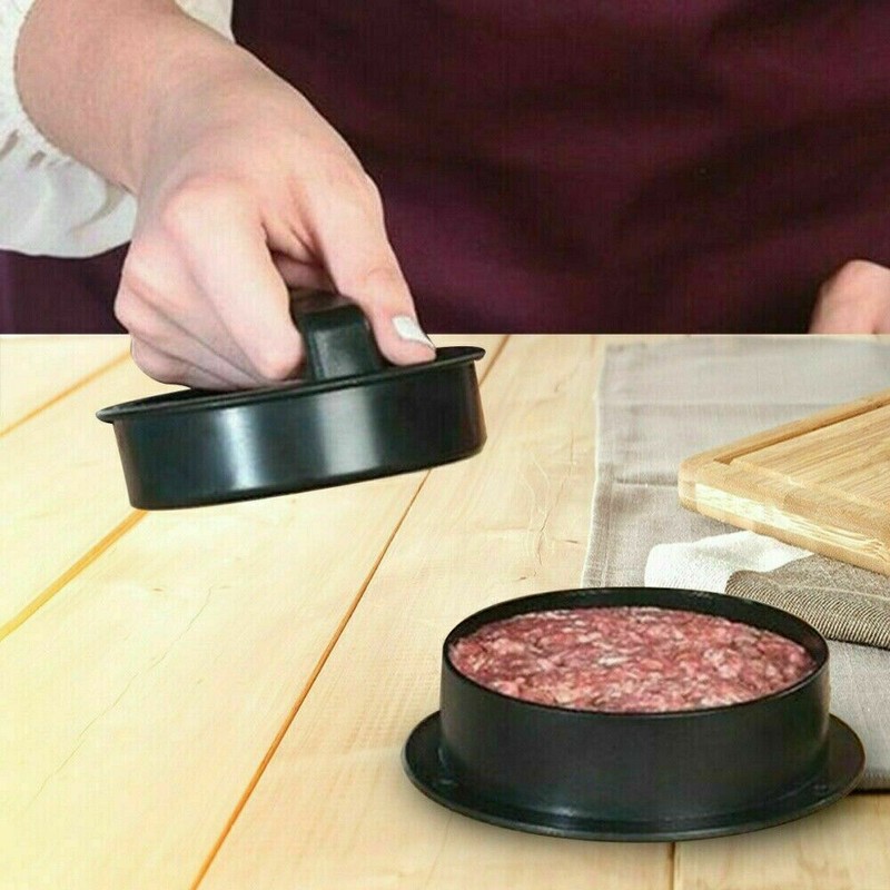 3 IN 1 Non Stick Stuffed Burger Press Hamburger Patty Molds Maker Sliders BBQ US gallery