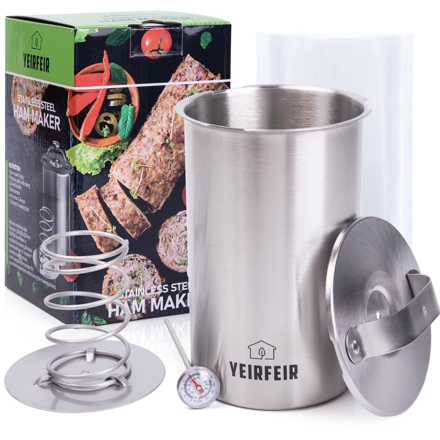 Meat Press for Deli Meats & Ham - 304 Stainless Steel Food-Grade Hamburger an... gallery
