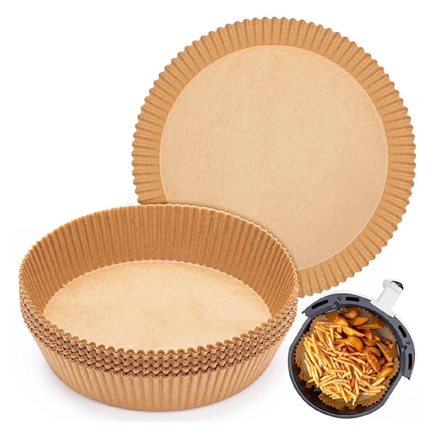 AAFEEN 100 Pcs Air Fryer Liners 6.3 Inches | Disposable Inches, Brown gallery