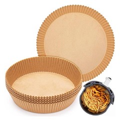 AAFEEN 100 Pcs Air Fryer Liners 6.3 Inches | Disposable Inches, Brown