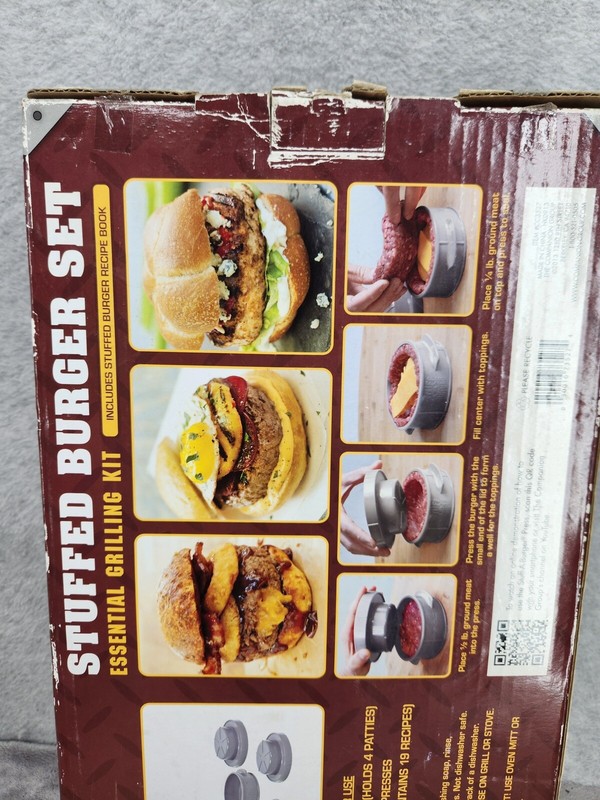 Stuff A Burger Gourmet Hamburger Set By Charcoal Companion - No Book!! gallery
