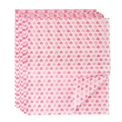 MIDELONG 50PCS Wax Paper Sheets Food Wrapping 10 x 8.6″, Pink