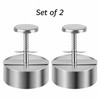 2 Pack Stainless Steel Burger Press 4.5" Patty Maker Easy Release BBQ Tool gallery