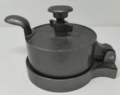 Vintage Metal Adjustable Single Hamburger Patty Press-Heavy Duty
