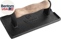 Cast Iron Panini Press, Burger Press, Bacon Press, Grill Press, Seasoned with 10