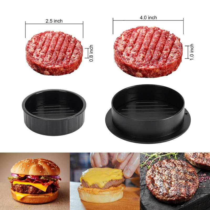 Burger Press Patty Maker 3 in 1 Stuffed Slider Heavy Duty Nonstick Kitchen Tool gallery