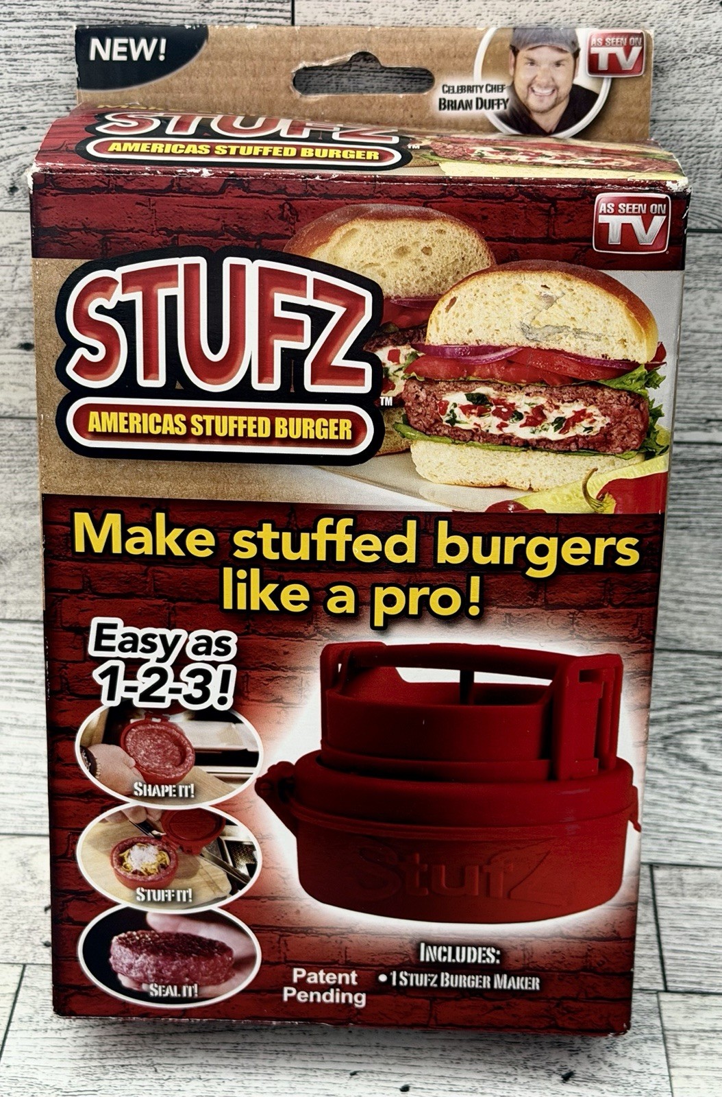 STUFZ Americas Stuffed Burger Maker As Seen On TV Hamburger Ships FAST! gallery