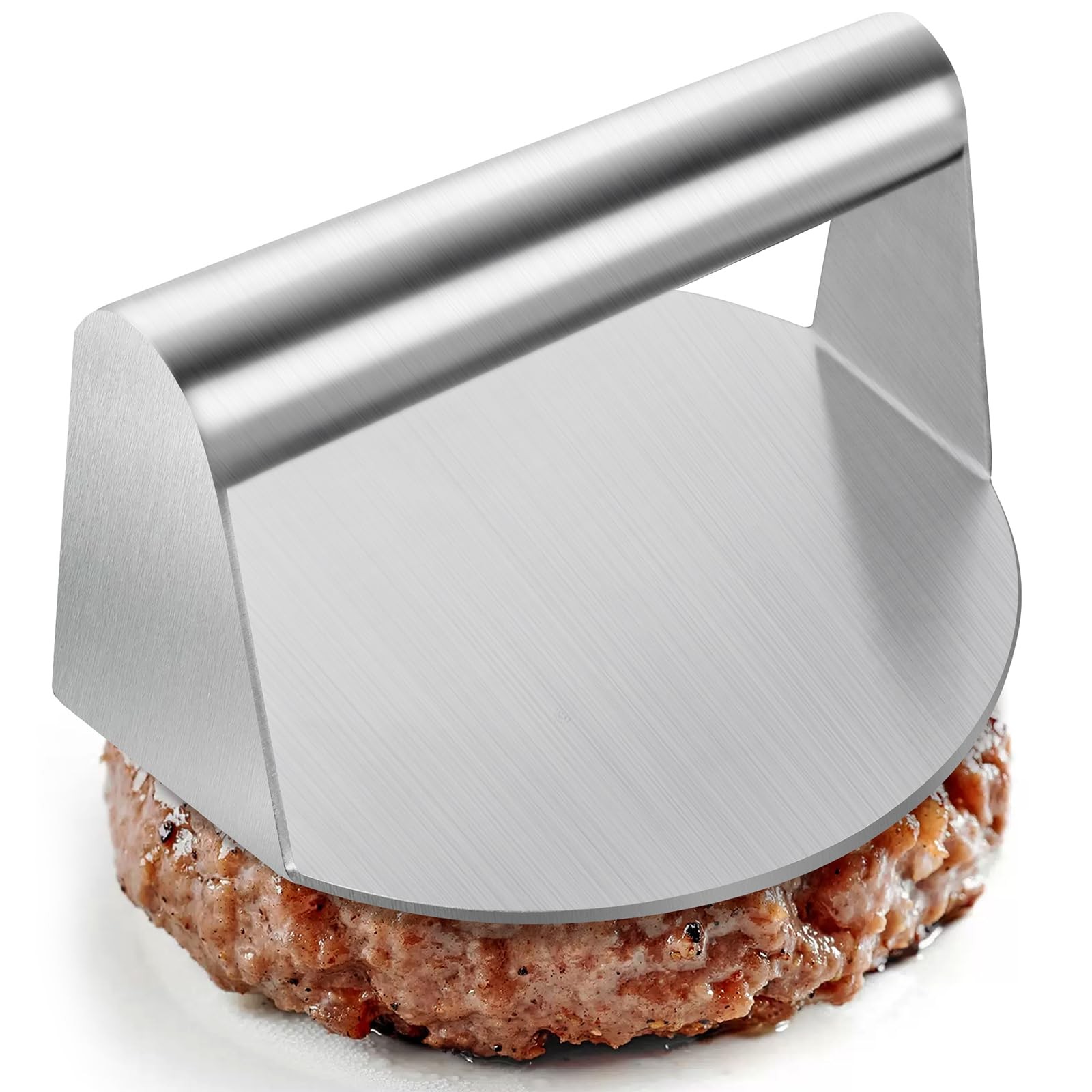 Stainless Steel Round Hamburger Press Non Stick Burger Smasher for Blackstone gallery
