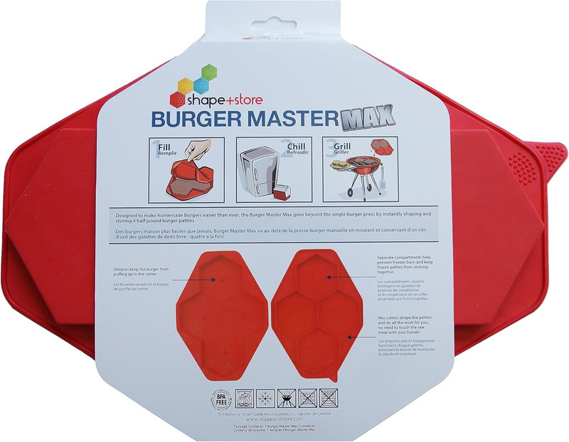 Burger Master MAX 4-In-1 Burger Press by . Makes Makes Four 1/3 to 1/2 Pound Bur gallery