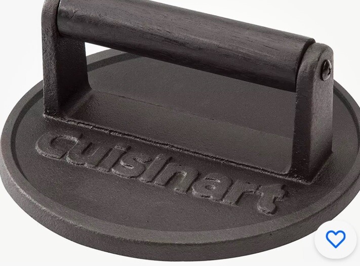 Cuisinart Smashed Burger Grill Press Cast Iron Heavy Duty gallery