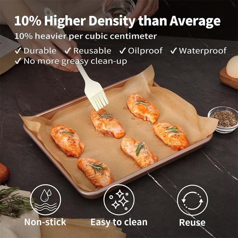 200 Pcs Parchment Paper Baking Sheets, 12x16 Inches Non 6*8Inches, Log color gallery