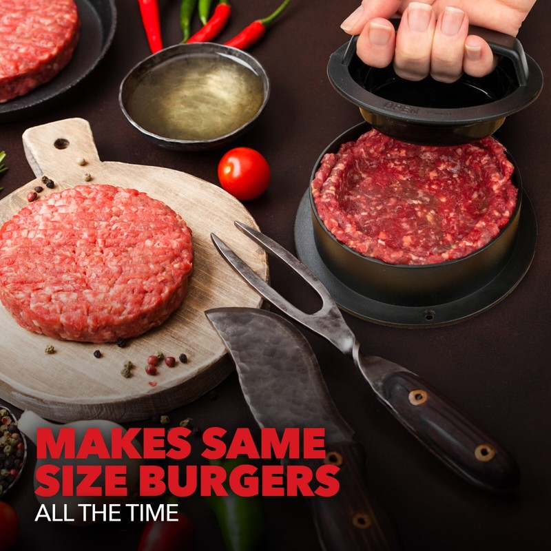 Burger Press Hamburger Patty Maker Stuffed Smash Burgers Mini Sliders Press Kit gallery