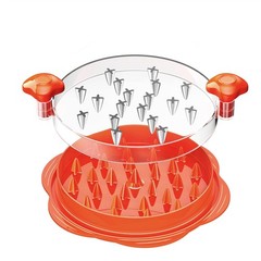 Vertdens Chicken Shredder, 10″ Pro 10″L x 9″W x 3.5″H, Orange
