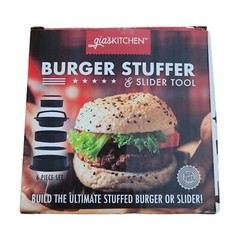 Hamburger Press Gourmet Burger Maker Stuffer And Slider Tool NEW